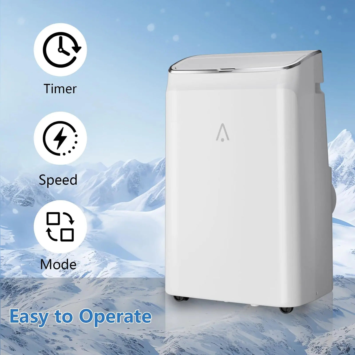 14000 BTU Portable Air Conditioners with Remote Control for Rooms, 3 in 1 Portable AC Unit with Cooling/Dehumidifying/Fan Mode