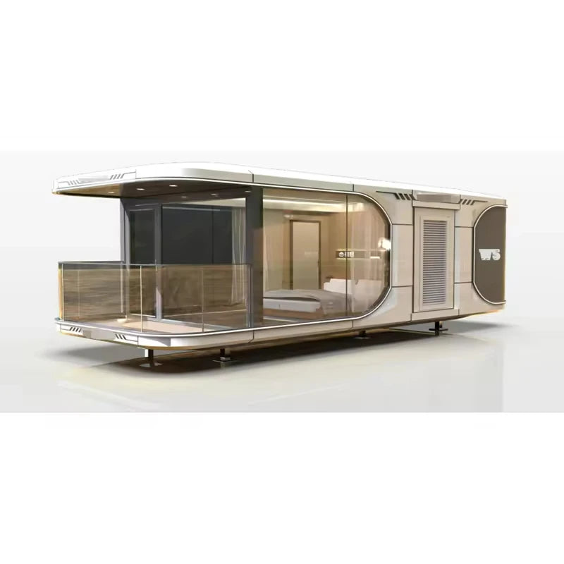 Waterproof Steel Tiny House Outdoor 20ft 40ft Multi-Scene Use Space Capsule Container Prefabricated Home