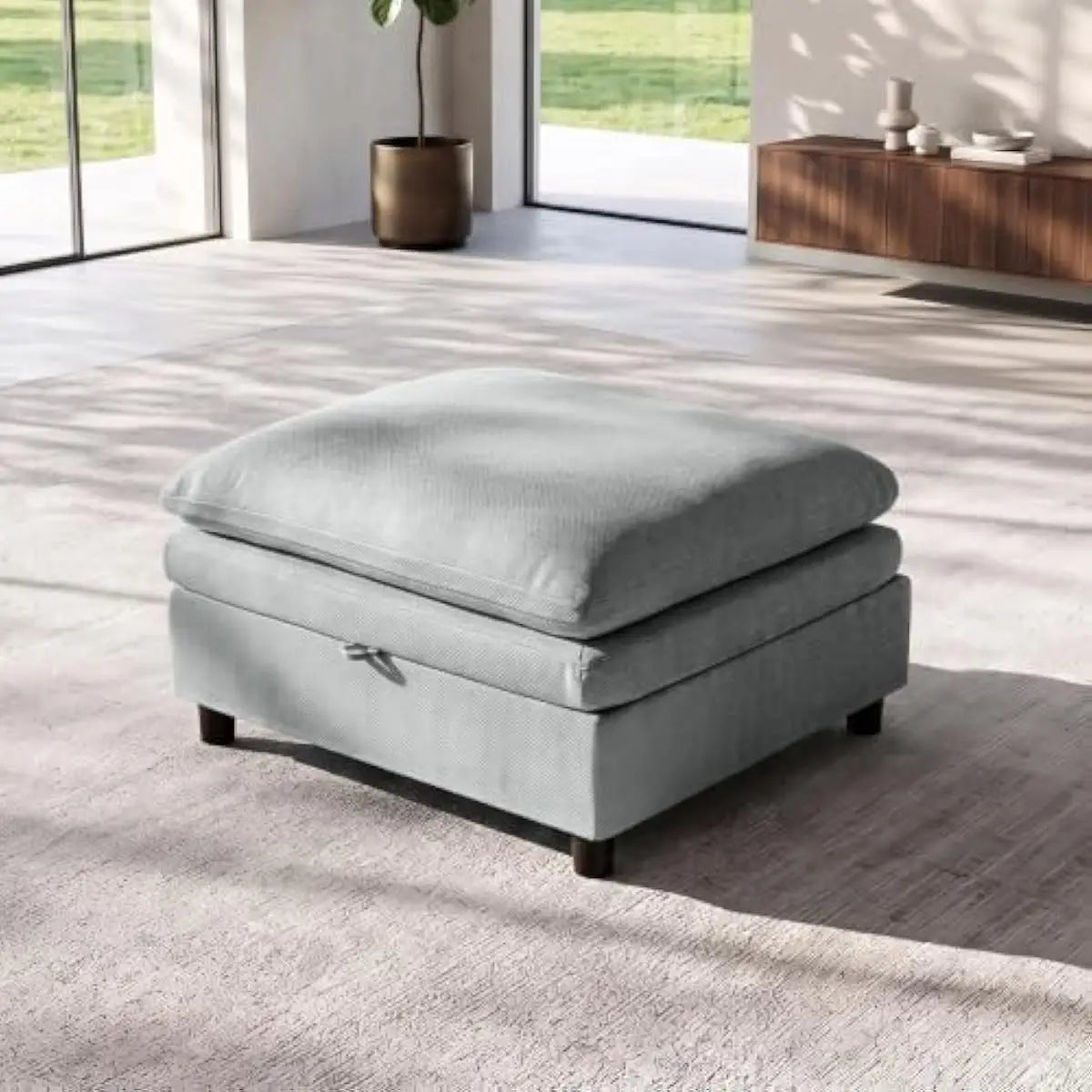 149-inch Extra-Wide U-Shape Sectional Sofa with Deep Seating and Detachable Ottoman • Premium Down-and-Foam Cushions • Solid Har