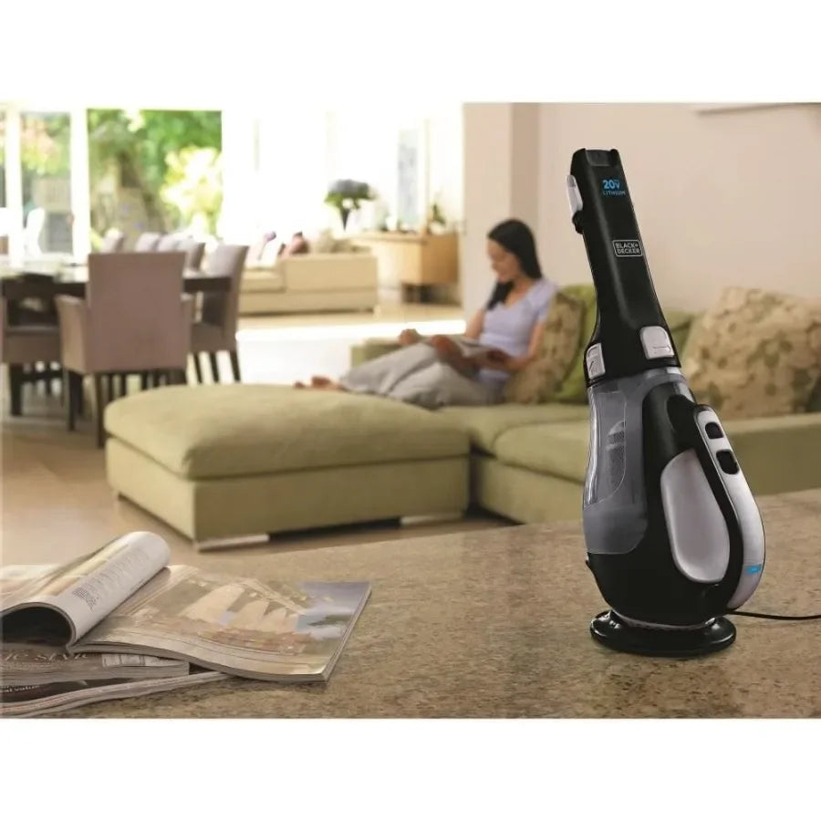 dustbuster 20V Hand Vacuum Cordless Rechargeable, Car Vacuum Portable, Powerful Suction AdvancedClean Hand Vac with Extendible