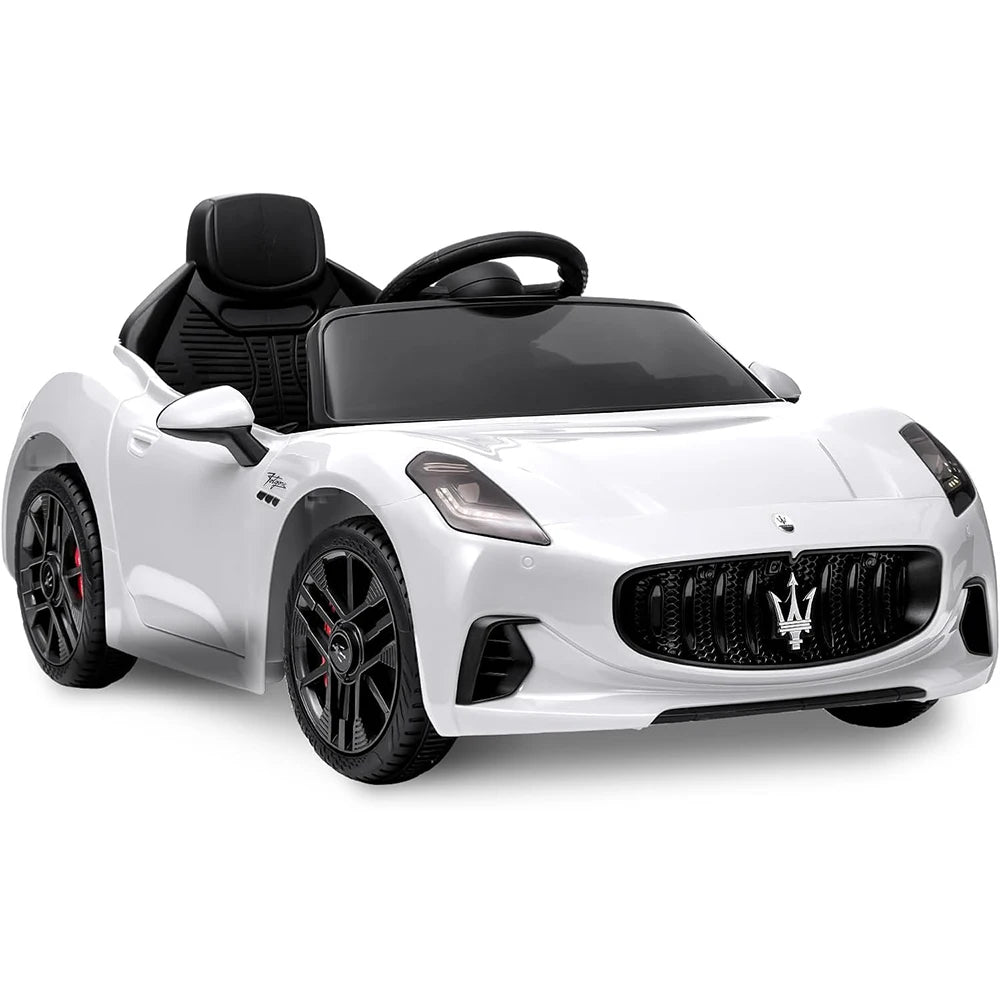 12V Ride on Car, Kids Electric Car with Remote Control | Battery Powered Vehicles with LED Light, Spring Suspension, Double Doors, Gift for Toddler 3-8 Years