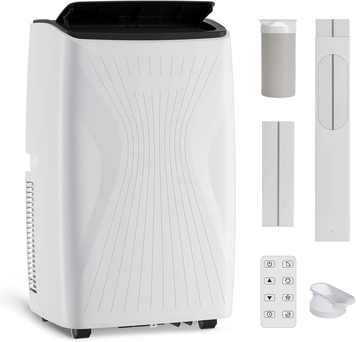 12000/14000 BTU Portable Air Conditioners, Cools Up to 550/700 Sq.Ft, 3-in-1 Free standing AC Unit with Cooling, Dehumidifier & Fan Modes, 24H Timer, Remote Control & Installation Kit