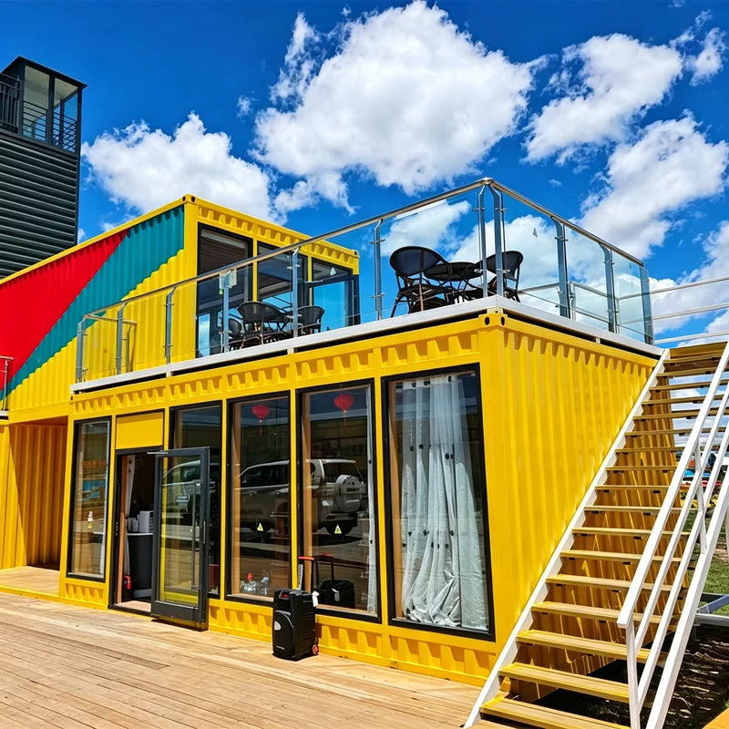 Temporary Housing 20FT 40FT Foldable House Luxury Living Expandable Container House Prefabricated Home