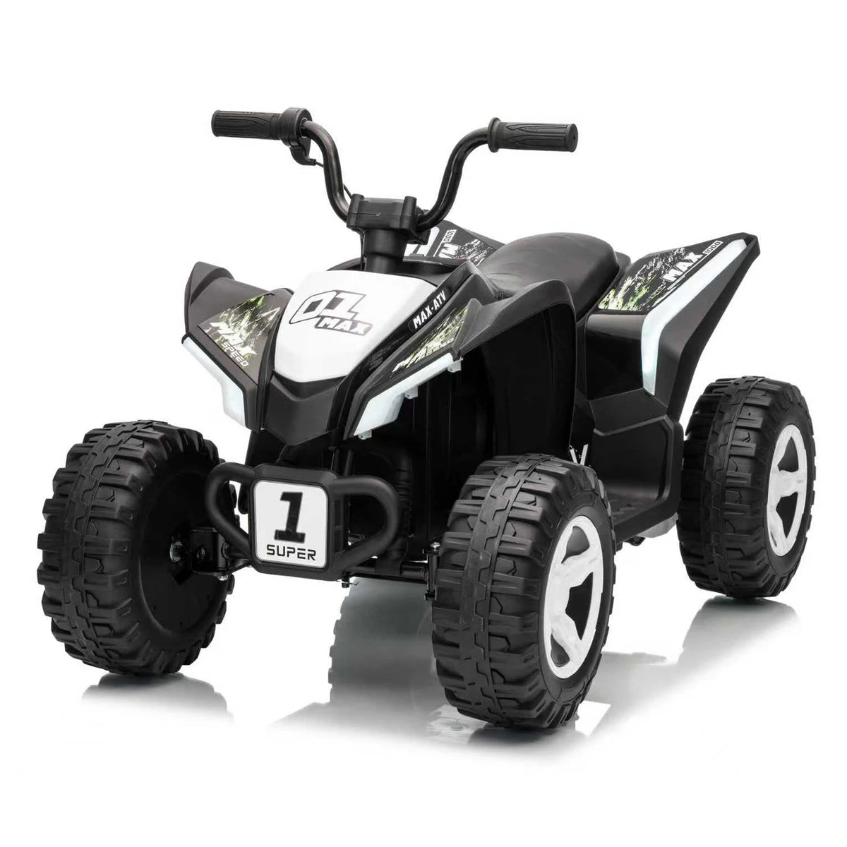 12V Kids Electric ATV 4 Wheeler, Dual 550 Motors, 4 MPH Ride On Quad With Forward Reverse, Outdoor Toy For Ages 3-6 Play