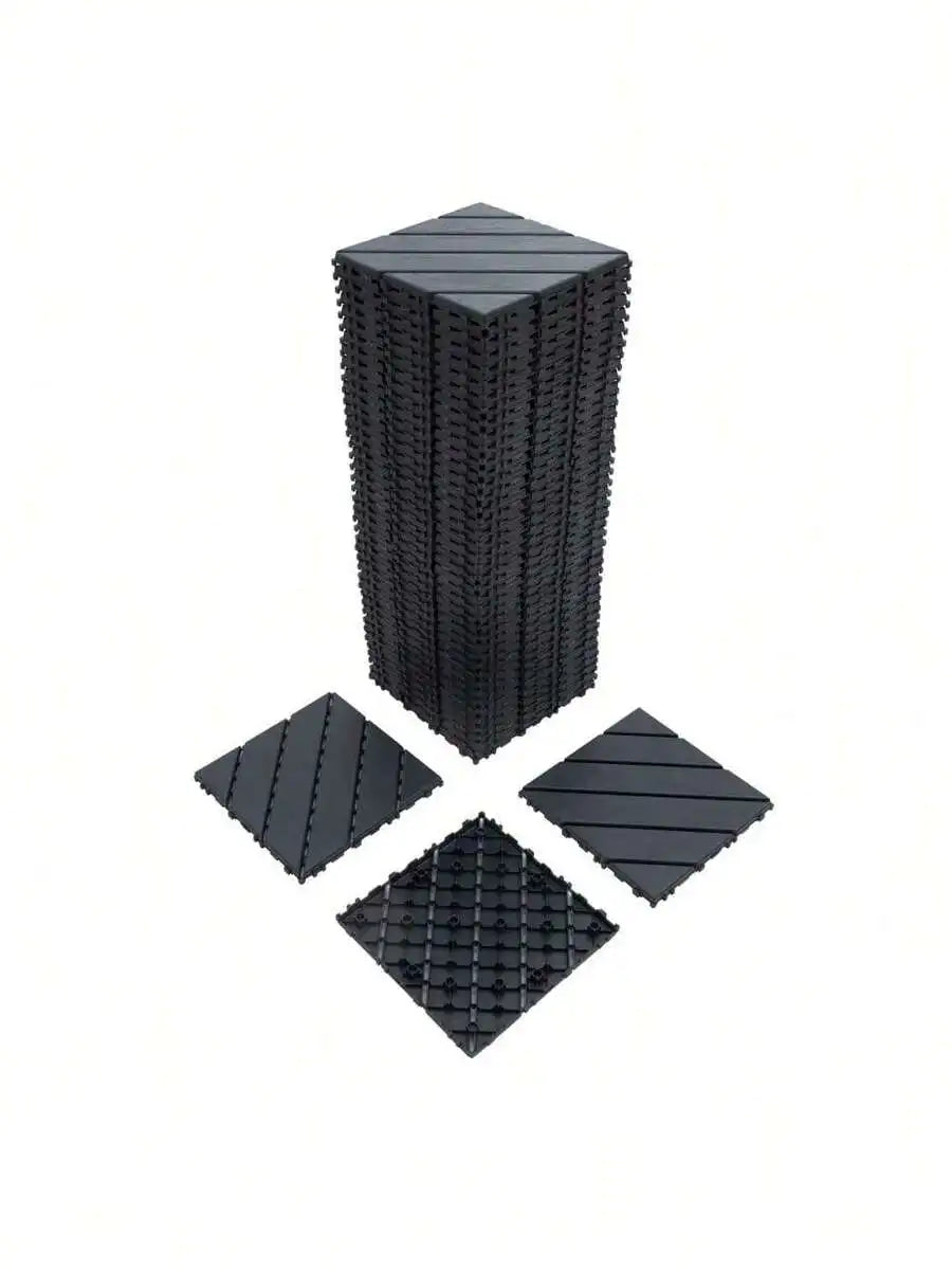 44 Pieces Of Interlocking Plastic Outdoor Flooring, Backyard Flooring.Outdoor Patio.Outdoor Walkway.Outdoor Floor Tiles.Waterpro
