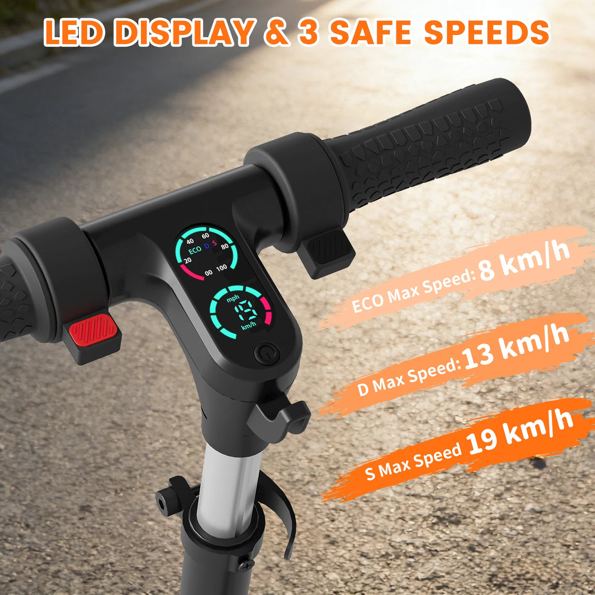Commugo Electric Scooter 250W Powerful Motor & 12MPH Top Speed, 7" Solid Tire, Folding E Scooter with Dual Braking for Teens and Adults
