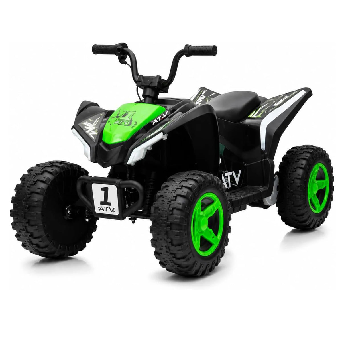 12V Kids Electric ATV 4 Wheeler, Dual 550 Motors, 4 MPH Ride On Quad With Forward Reverse, Outdoor Toy For Ages 3-6 Play