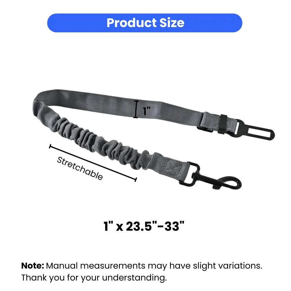 40PCS/Carton 4 Colors Assorted Adjustable Dog Car Seat Belt Elastic Bungee Pet Safety Leash with 360° Swivel Hook for Vehicle Travel