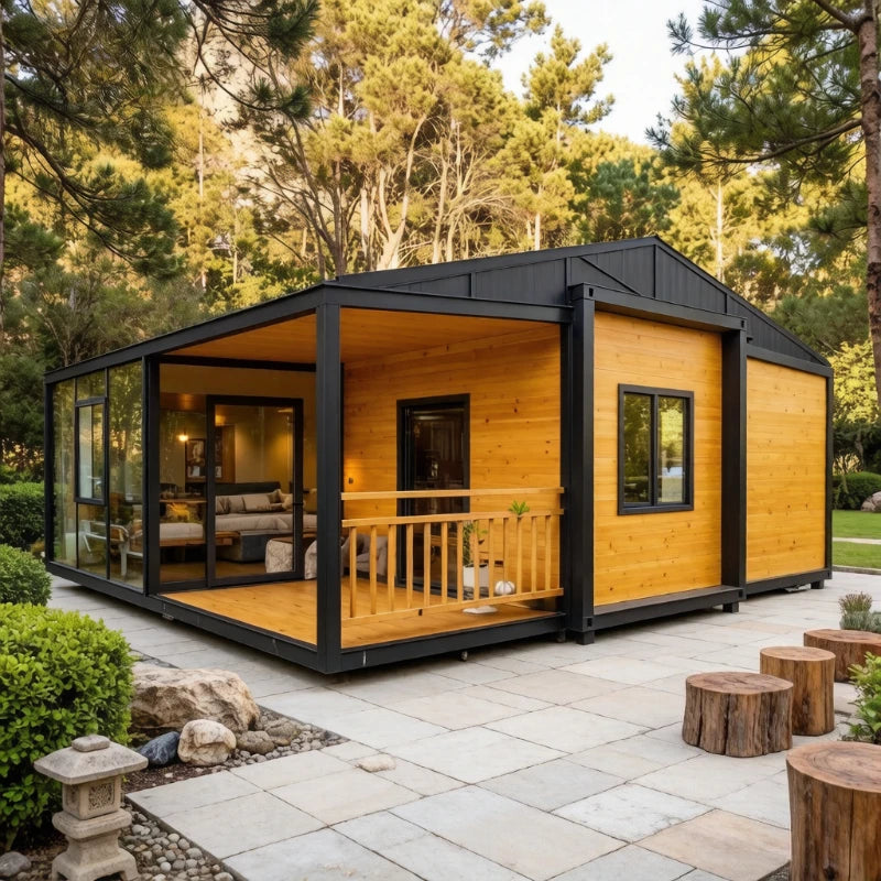 Mobile Home Luxury Garden Rooms Mobile Tiny House 20ft 40ft Expandable Container Houses 2 3 Bedroom Prefabricated Folding Room