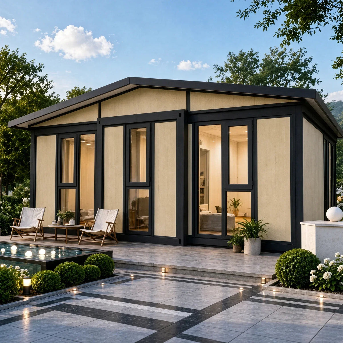 40ft 20ft Mobile Tiny House Expandable Container House Prefabricated Houses Folding Room Prefab Villa Portable Home Garden Rooms