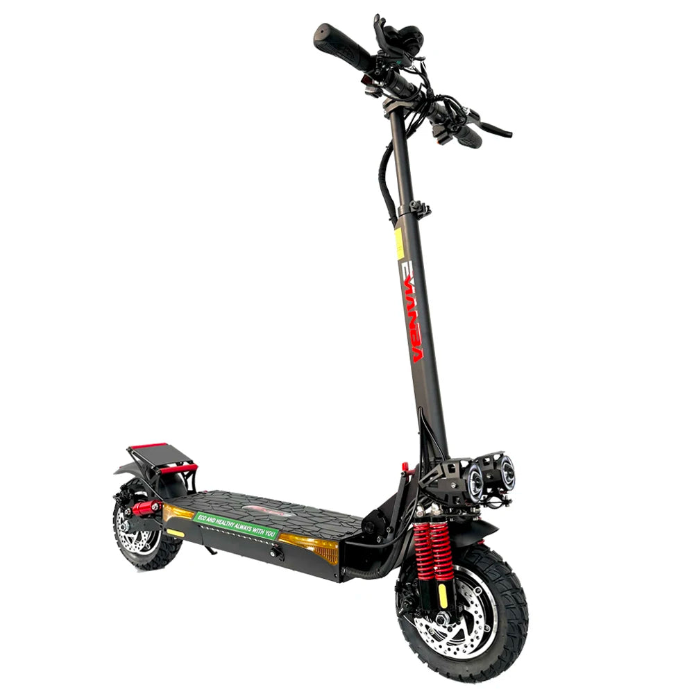 48V 18Ah E-Scooter 10" Off-road Pneumatic Tires All Terrain Mobility Scooter 1600W Dual Motor Powerful Electric Scooter