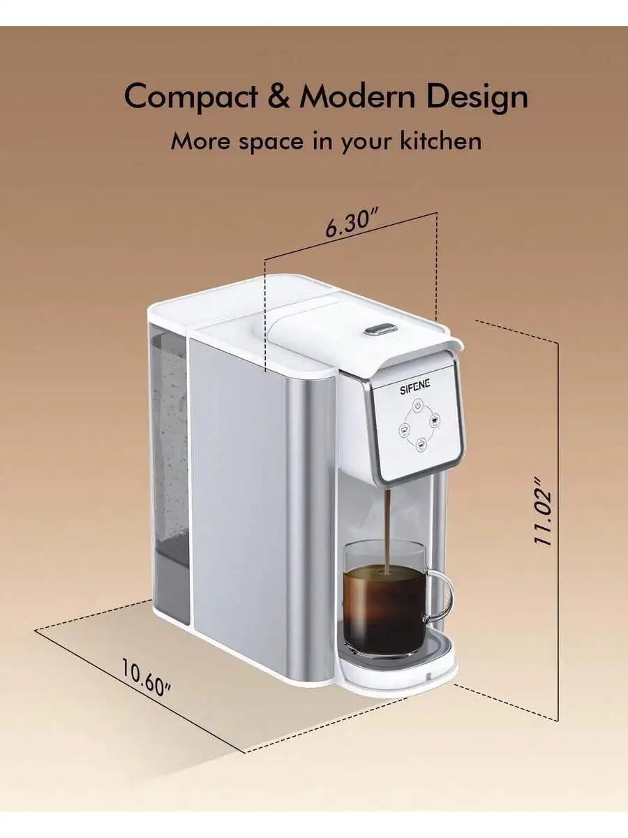 SiFENE Coffee Machine, 3 In 1 Single Serve Coffee Maker, Personal Coffee For K-Pod Capsule, Loose Leaf Tea Ground Coffee, 50oz R