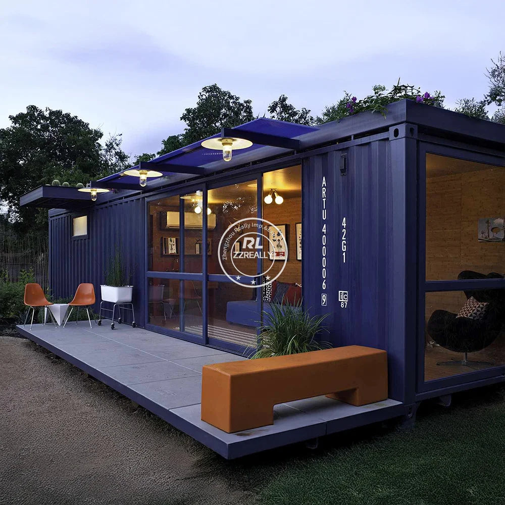Prefabricated Container House Tiny Home 2 3 Bedrooms Steel Cabin Prefab House 20ft 40ft Portable Modular Mobile Garden Rooms