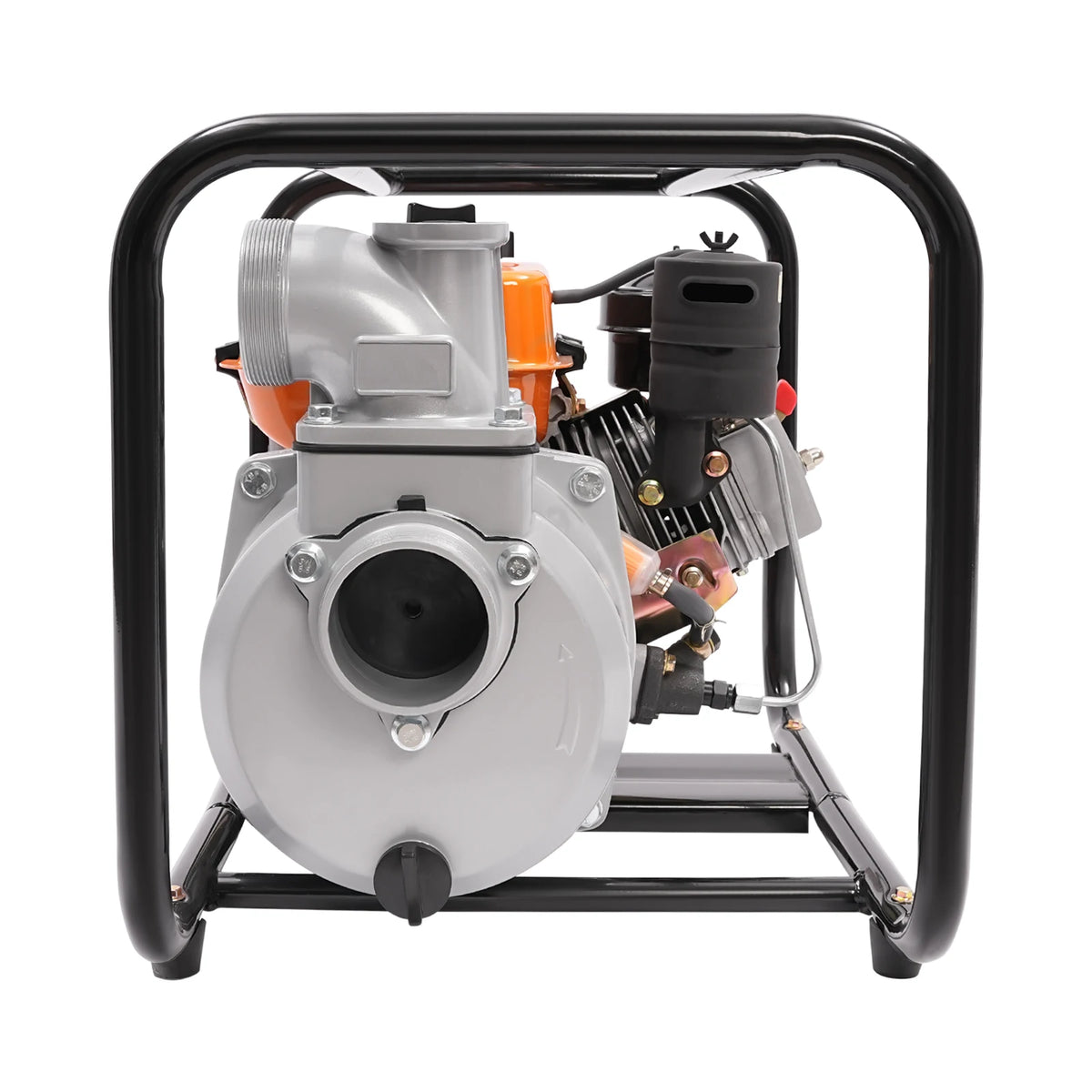 Portable High Pressure with 7.5 m Hose,4-Stroke 196CC Diesel-powered Water Pump, 3 inch Trash Water Transfer Pump, Diesel Water Pump, suits for Irrigation Pool