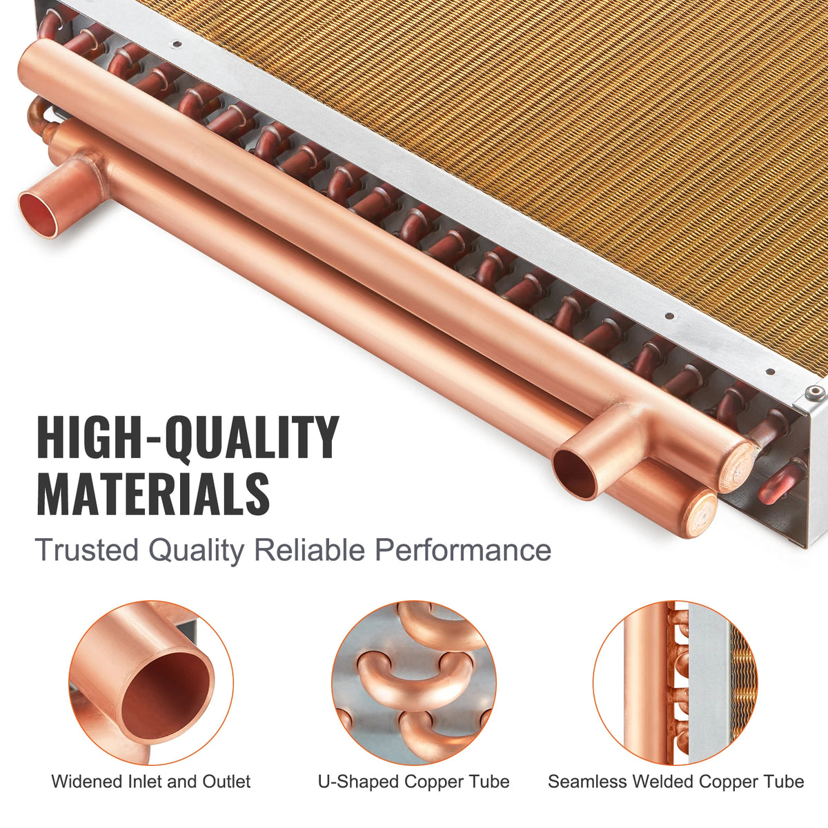 SucceBuy Heat Exchanger Water to Air 18"x 20" for Outdoor Wood Furnaces Residential Heating and Cooling and Forced Air Heating