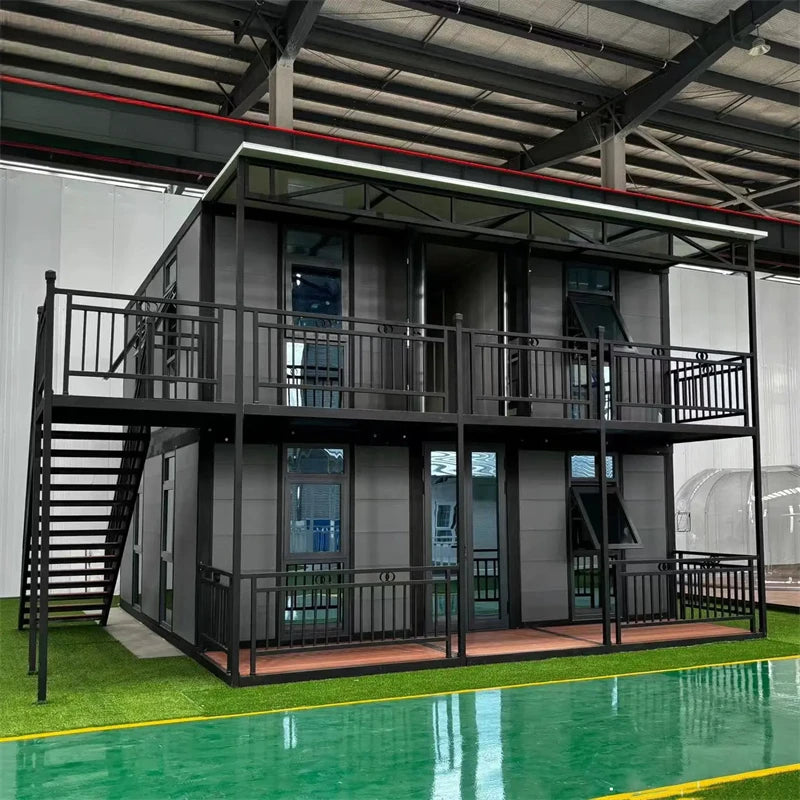 Tiny Home Modern Fully Furnished Prefabricated Tiny House Expandable Container House 2 3 Bedrooms For Villa Steel Construction
