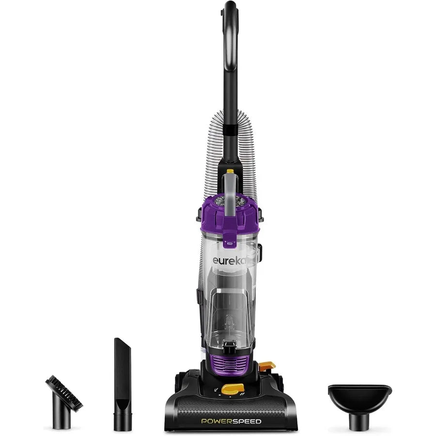 Eureka NEU182B PowerSpeed Bagless Upright Vacuum Cleaner, Lightweight, 5 Height Adjust, Pet Hair Cleaning for Carpet Hard Floor, Washable Filter, XL Dust Cup