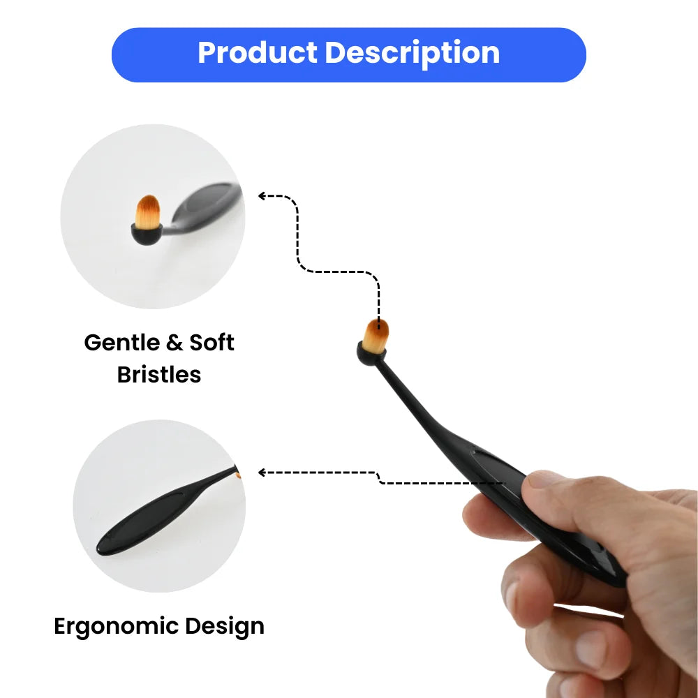 60 Sets/Carton 5PCS Pet Eye Cleaning Brush Soft Bristle Cat Dog Tear Stain Grooming Brush for Face Nose Care