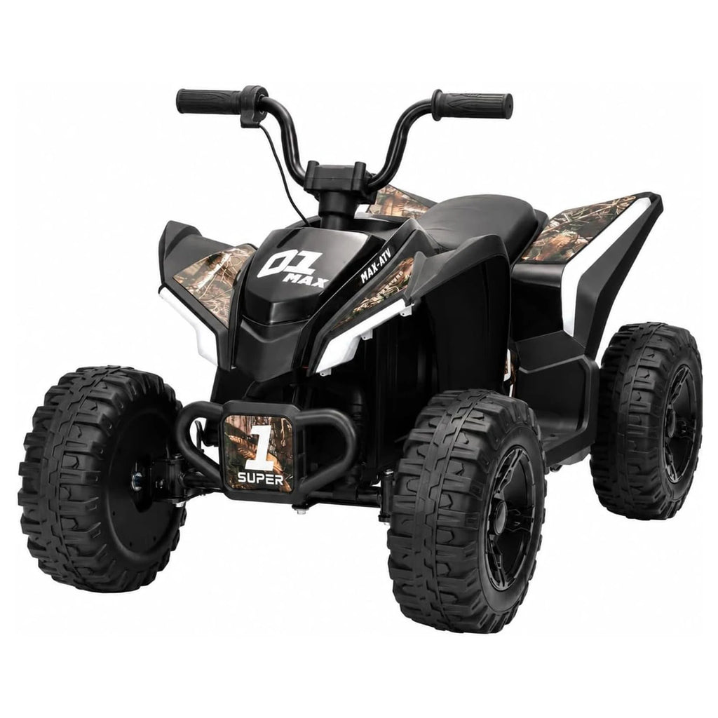 12V Kids Electric ATV 4 Wheeler, Dual 550 Motors, 4 MPH Ride On Quad With Forward Reverse, Outdoor Toy For Ages 3-6 Play