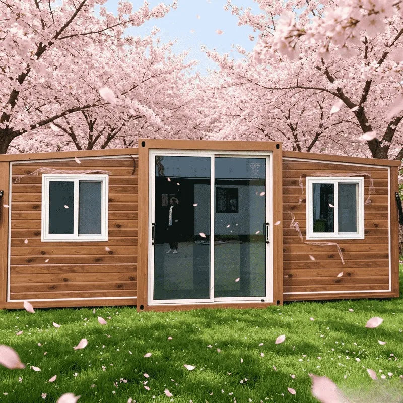 Portable Prefab Office Container House 20ft Foldable Tiny Home Modular Mobile Living Expandable Steel