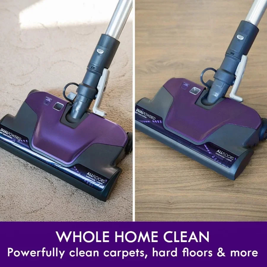 600 Series Pet Friendly Bagged Canister Vacuum Cleaner, Powerful Suction Vacuum for Pet Hair Hard Floors Tile and Carpets Whole Home Cleaning