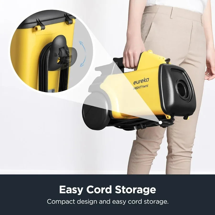 3670M Canister Cleaner, Lightweight Powerful Vacuum for Carpets and Hard Floors, w/ 5bags