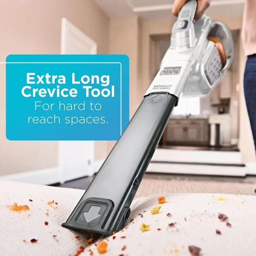 Dust Buster Hand Held Vacuum Cordless Rechargeable, Portable Vacuum for Car, Extended Runtime, Powerful Suction, Extra Long Cre