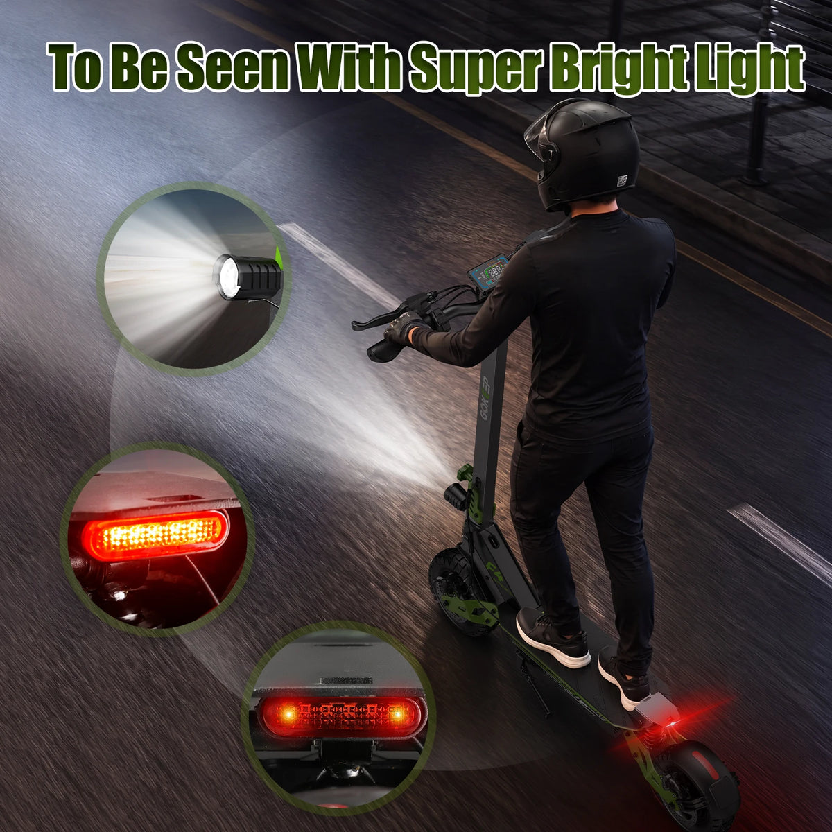 1000W Electric Scooter Off-road 48V 15.6AH, Foldable 11-inch Wide Tires, Top Speed 34 MPH, Range 43 Miles, Charging Time 7-8 Hours