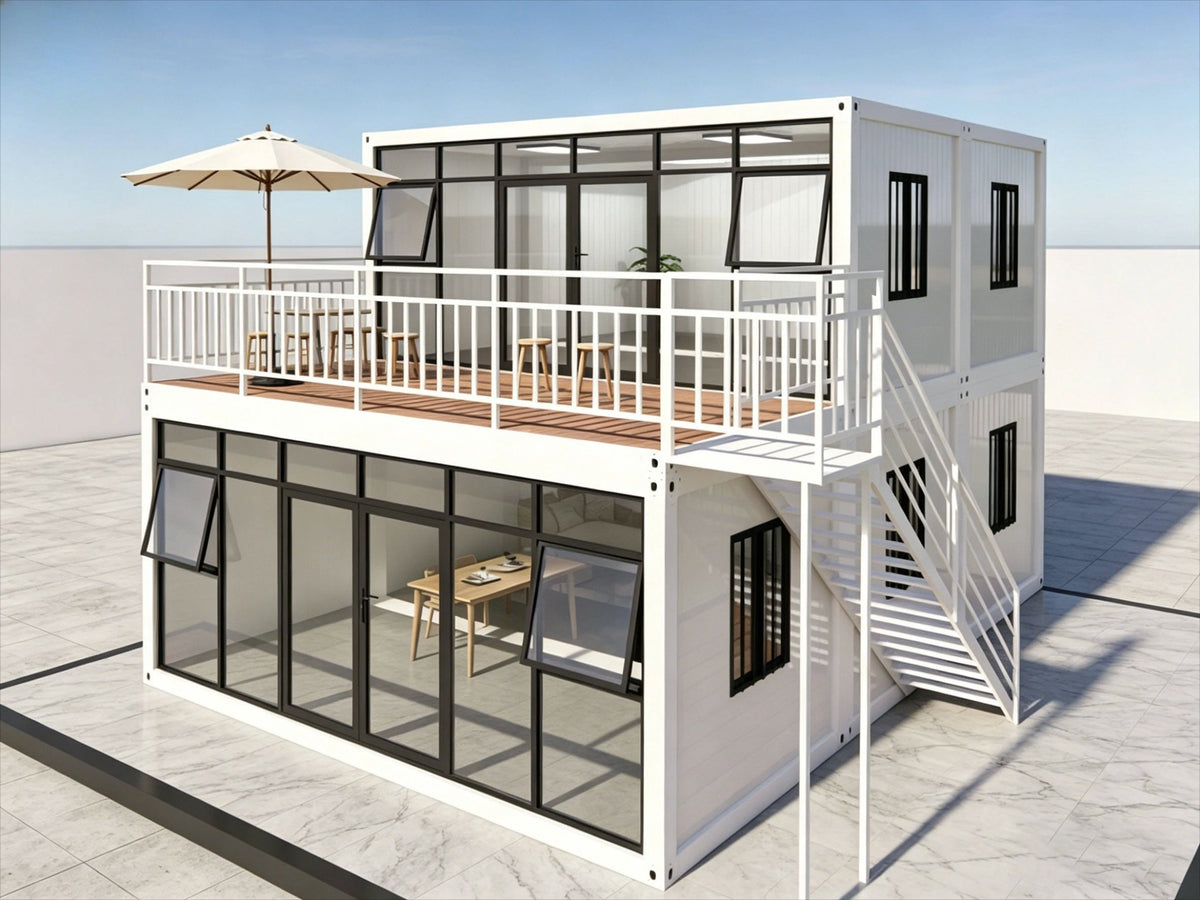 Portable Tiny Container Home 20ft Foldable Prefab House Mobile Office Living Modular Expandable