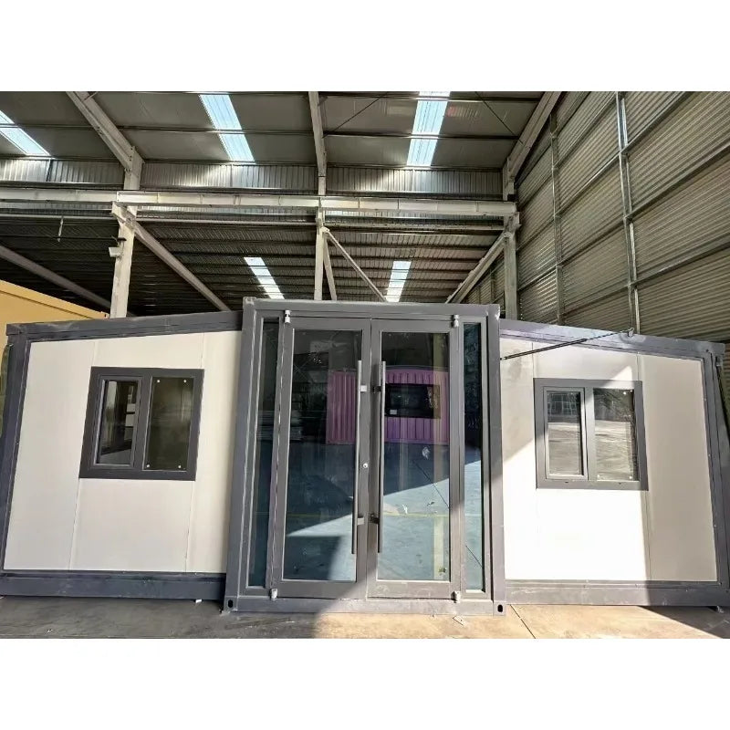 Portable Prefab Office Container House 20ft Foldable Tiny Home Modular Mobile Living Expandable Steel