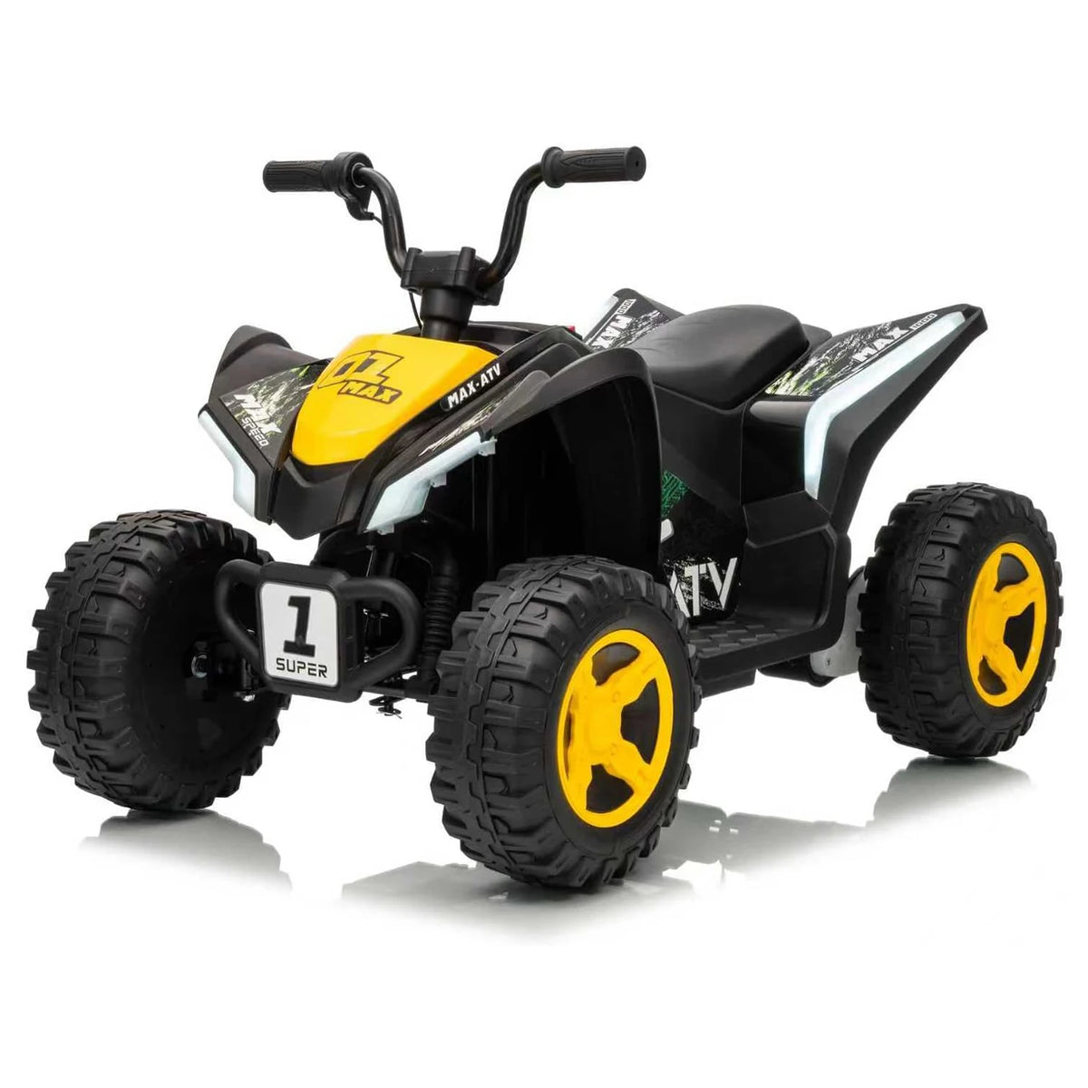 12V Kids Electric ATV 4 Wheeler, Dual 550 Motors, 4 MPH Ride On Quad With Forward Reverse, Outdoor Toy For Ages 3-6 Play