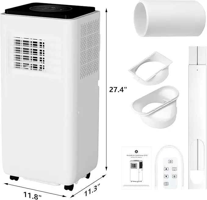 10000 BTU Portable Air Conditioners with Remote Control, AC Unit Built-in Cool, Dry, Fan Modes,up to 450 Sq. ft for Room, Dorm