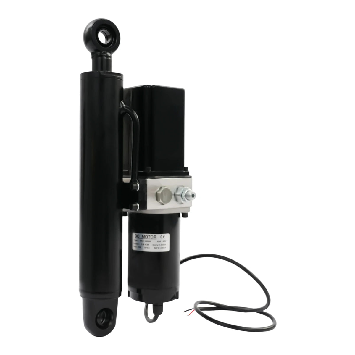 Electric Hydraulic Actuator, 12V Linear Actuator, 800W, 2850rpm, 2T/4409lbs Max Load, 0.98in/s, IP54 Waterproof Dustproof, Two-way Self-locking, Overload Protection, Smooth Running, for Automotive, Dump Trailer, Lifting, Ware