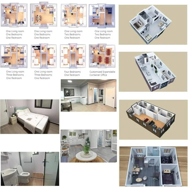Wholesale 2 Storey Prefabricated Mobile Home Luxury Portable Prefab Modular House Garden Rooms Container House Folding Room