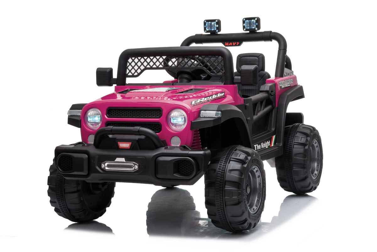 12V Kids Ride On Car, 2 Seater Electric Toy Car for Toddlers and Children, Ride On Toys with Parent Remote Control, Battery-Powered w/Music & LED Lights