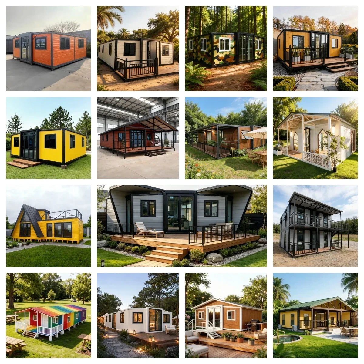 40ft 20ft Mobile Tiny House Expandable Container House Prefabricated Houses Folding Room Prefab Villa Portable Home Garden Rooms
