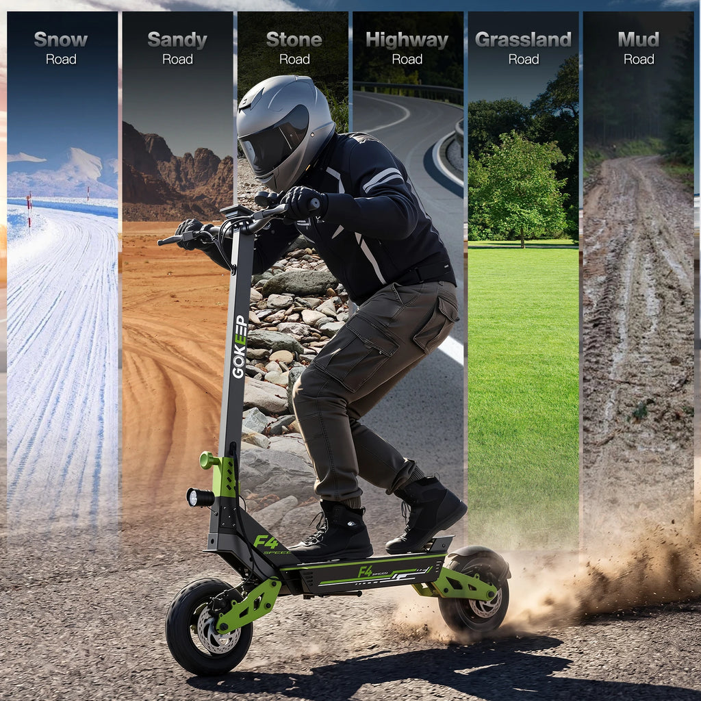1000W Electric Scooter Off-road 48V 15.6AH, Foldable 11-inch Wide Tires, Top Speed 34 MPH, Range 43 Miles, Charging Time 7-8 Hours