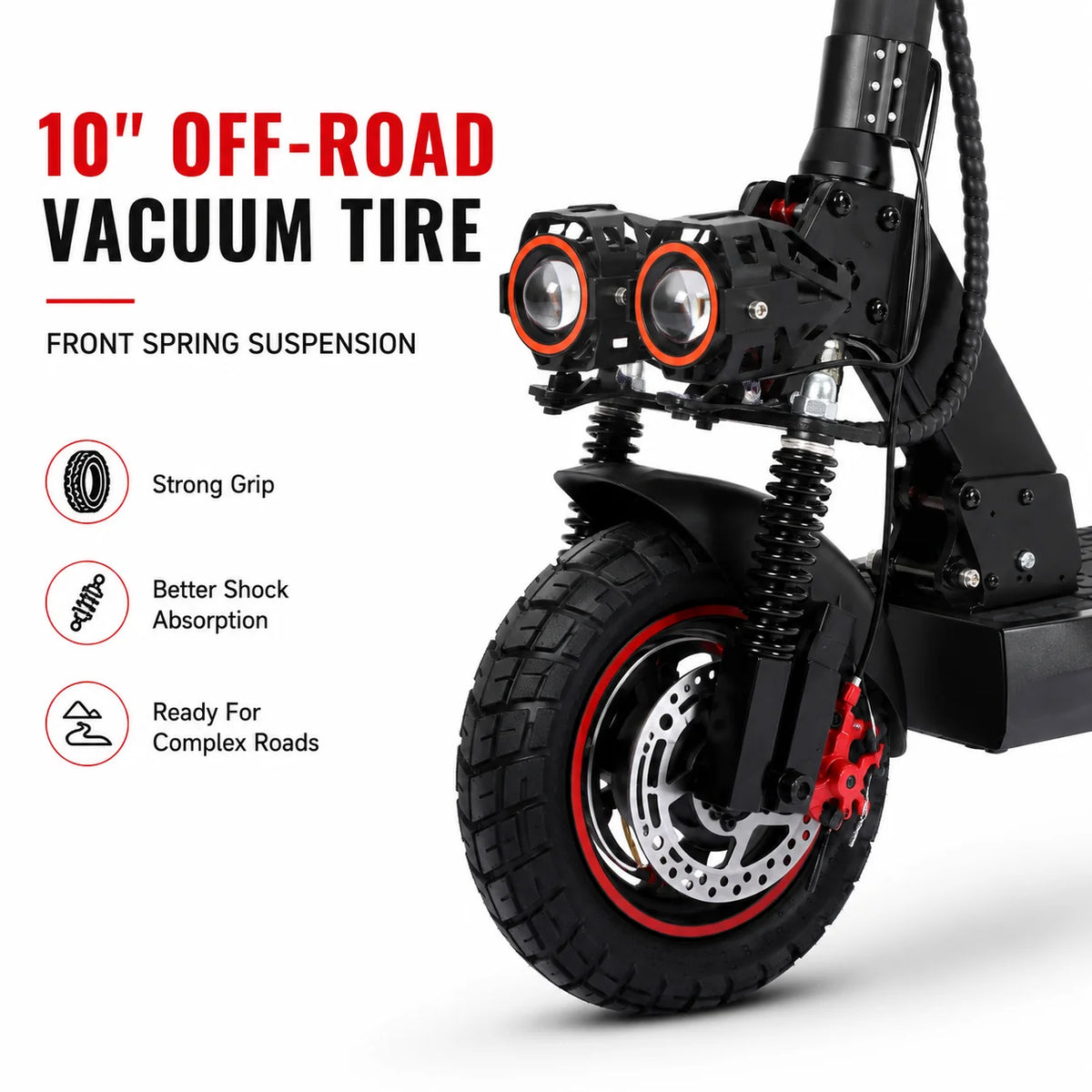 X10 Pro Heavy Duty Electric Scooter with Seat 100kg Capacity 1200W Motor IPX5 Waterproof 40KM/H Conquer Rough Mountain Roads