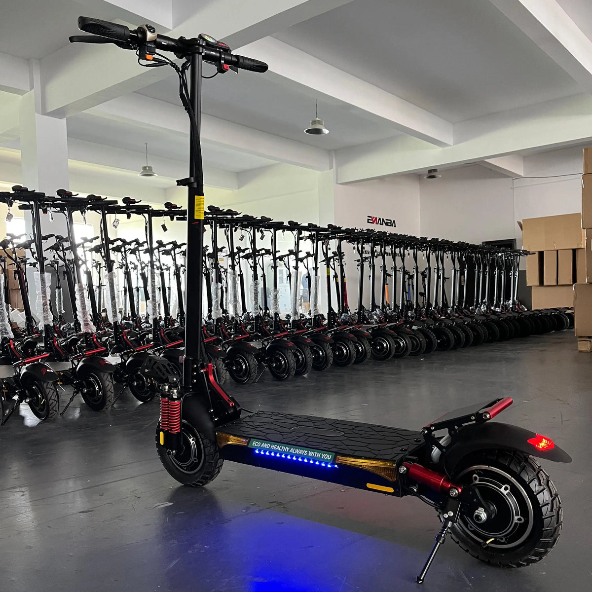 48V 18Ah E-Scooter 10" Off-road Pneumatic Tires All Terrain Mobility Scooter 1600W Dual Motor Powerful Electric Scooter
