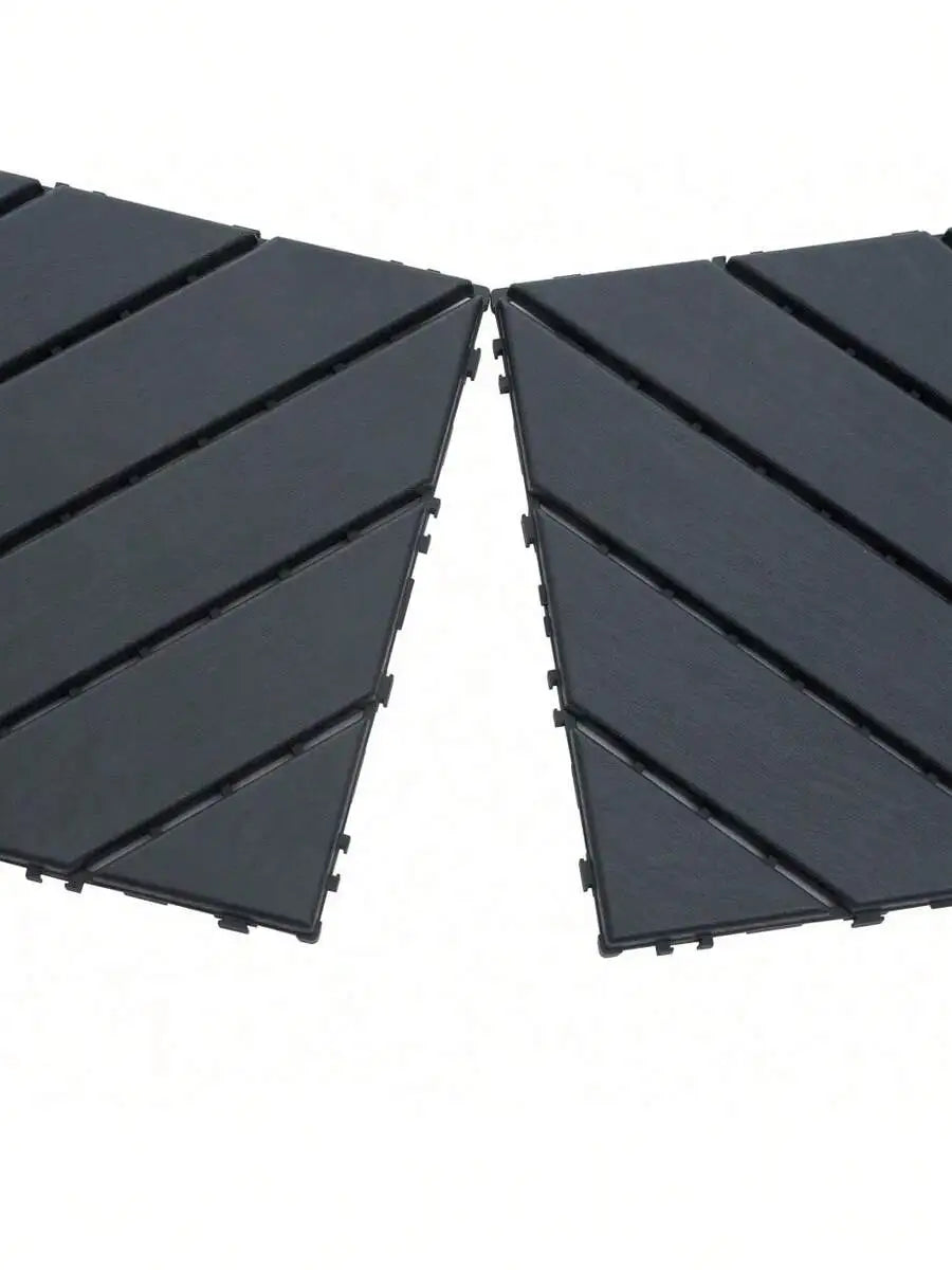 44 Pieces Of Interlocking Plastic Outdoor Flooring, Backyard Flooring.Outdoor Patio.Outdoor Walkway.Outdoor Floor Tiles.Waterpro