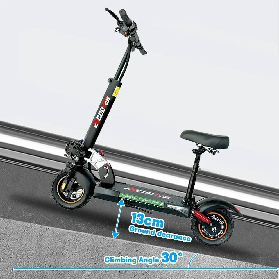 EU UK US Warehouse Stock 48V 16Ah 10 Inch Off Road 800 Power 45KM/H Electric Scooter 2 Wheel for Adults