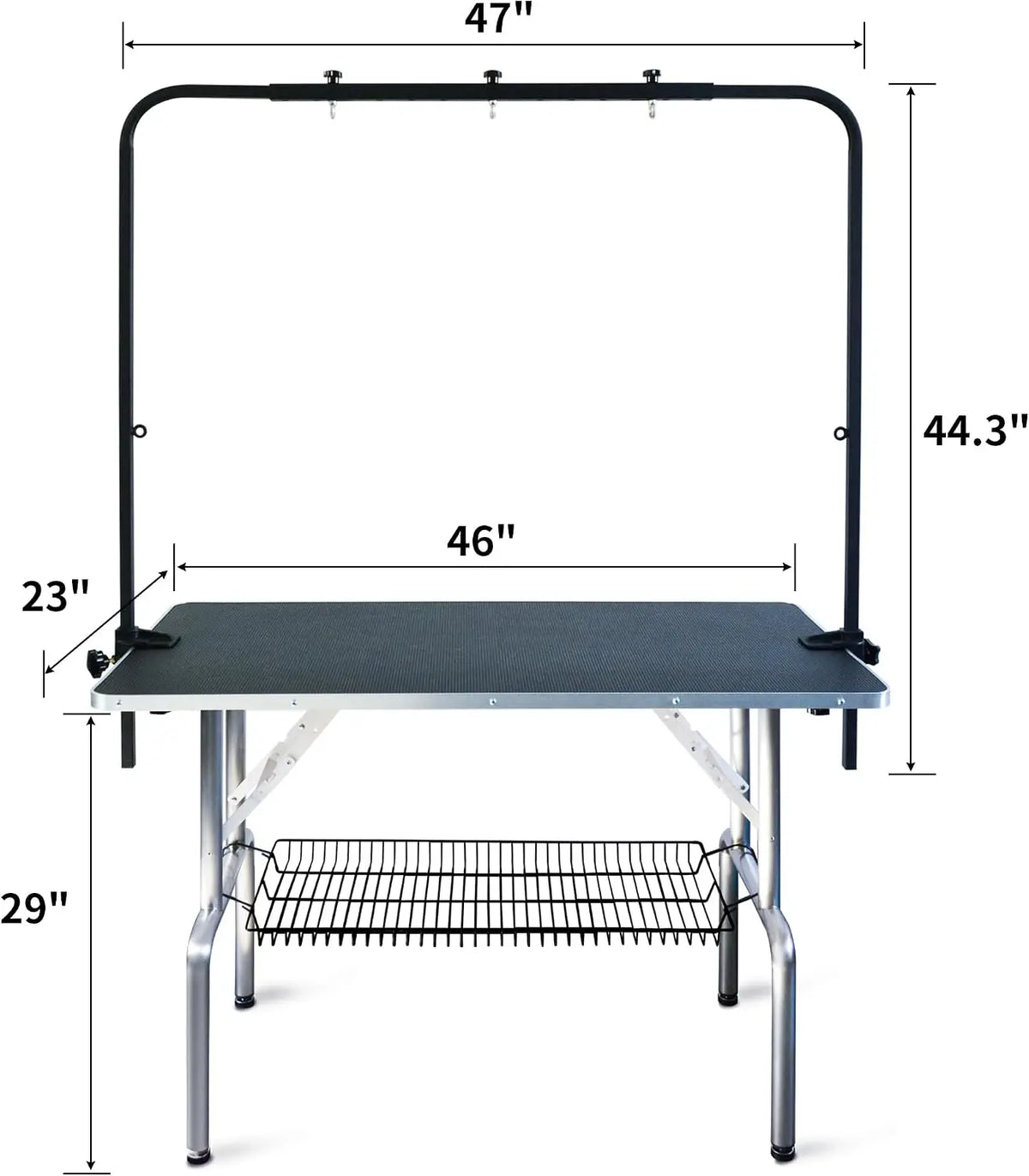 46 Inch Dog Grooming Table for Large Pets, Professional Pet Grooming Station for Large Dogs Home Salon Use