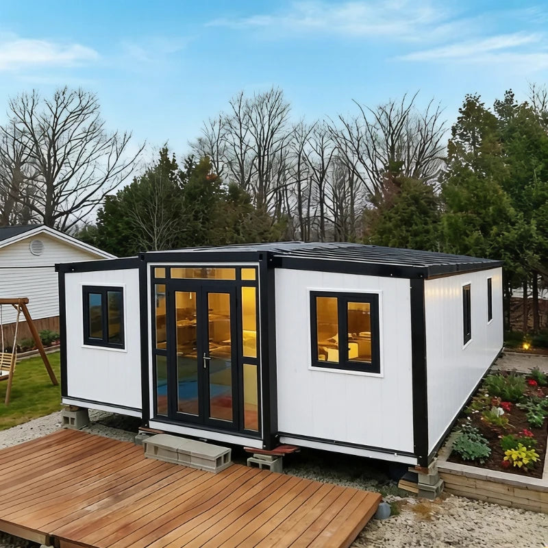 Mobile Home Luxury Garden Rooms Mobile Tiny House 20ft 40ft Expandable Container Houses 2 3 Bedroom Prefabricated Folding Room