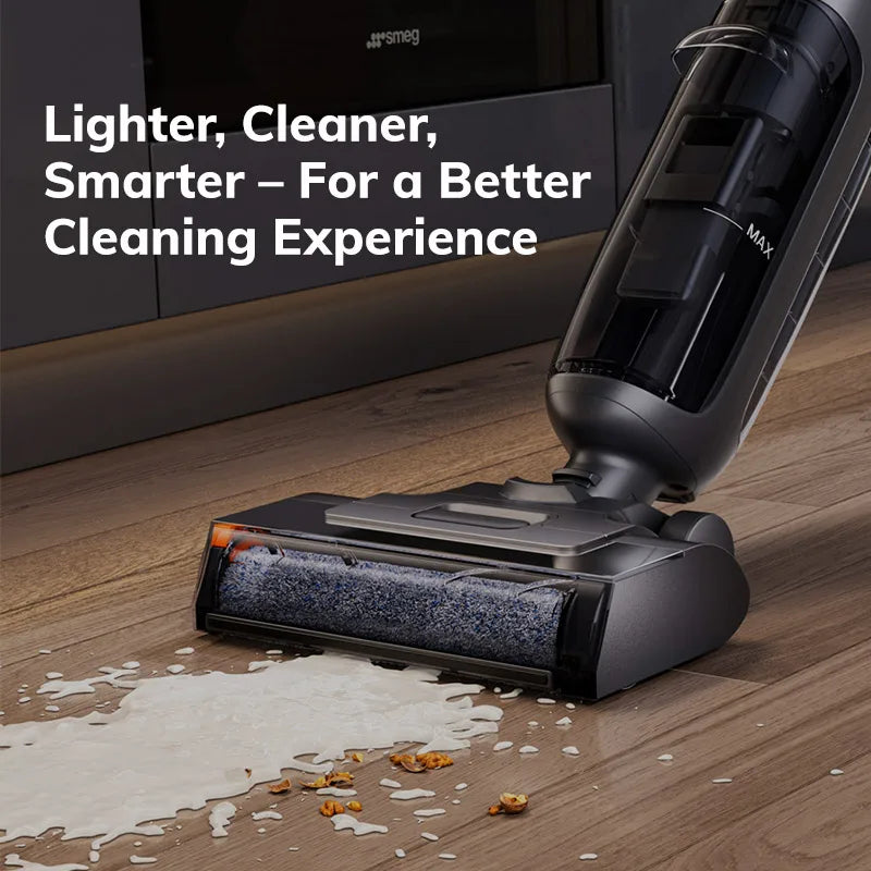 ILIFE W90 Pro Cordless Wireless Wet Dry Smart Mop Washing ,7000Pa Suction, 1Min Self Cleaning, Large Dual Water Tank,Update W90