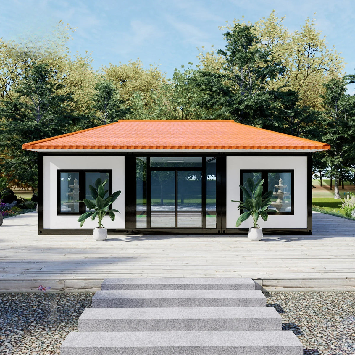 YG Customized Modern Prefab House 20ft Container Modular Portable Home Flat Pack Container House Tiny House Prefabricated Houses