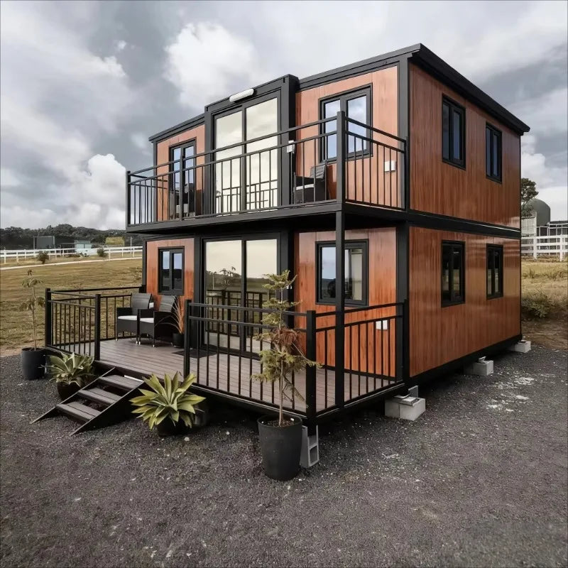 Wholesale Leisure House 2 Story Prefab Tiny Home Outdoor Modern House Mobile Foldable Room Container House Cabins Garden Rooms