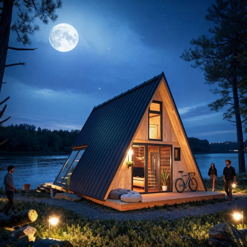 Wholesale Leisure House 2 Story Prefab Tiny Home Outdoor Modern House Mobile Foldable Room Container House Cabins Garden Rooms
