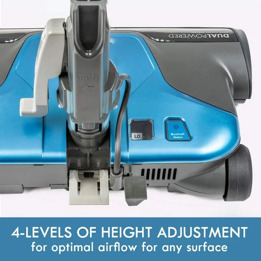 Pet Friendly Lightweight Bagged Canister Vacuum Cleaner, Powerful Suction Vacuum for Pet Hair Hard Floors and Carpets Household Home Cleaning
