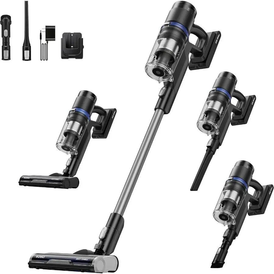 ReactiSense 350W Anti-Tangle Cordless Stick Vacuum Cleaner, Convertible Handheld, Powerful Suction, Multi-Surface Deep Clean for Carpet Hard Floors & Stubborn Pet Hair