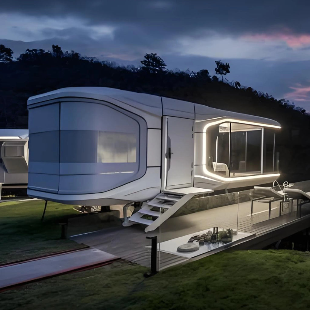 Waterproof Steel Tiny House Outdoor 20ft 40ft Multi-Scene Use Space Capsule Container Prefabricated Home